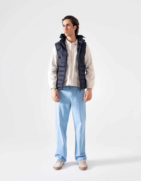 HOODED PUFFER VEST